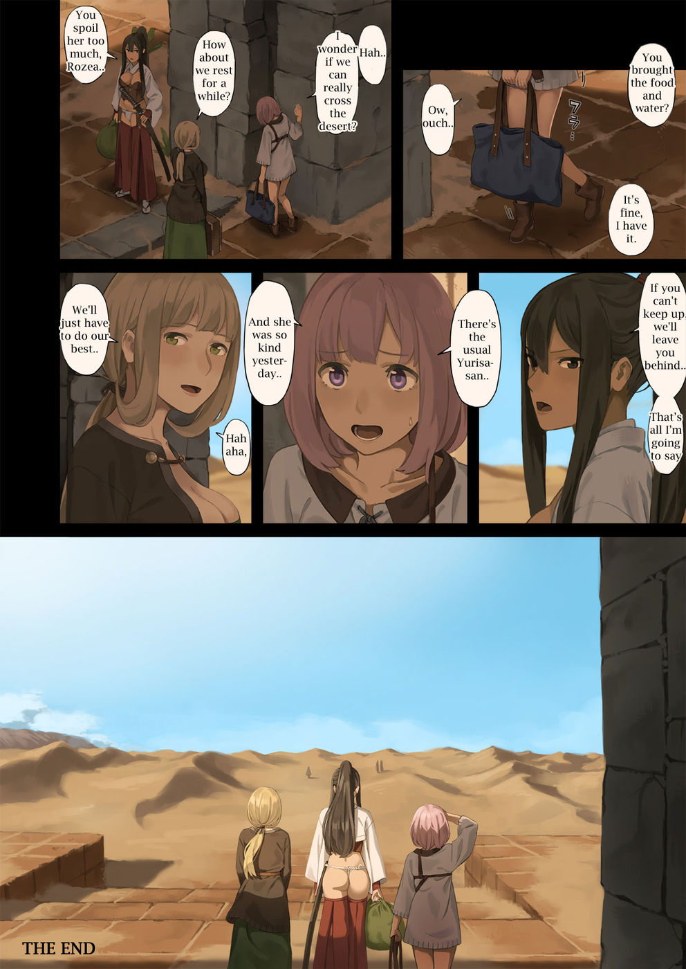 Hentai Manga Comic-The Female Adventurers, Upon Arriving at an Oasis in the Desert...-Chapter 1-30